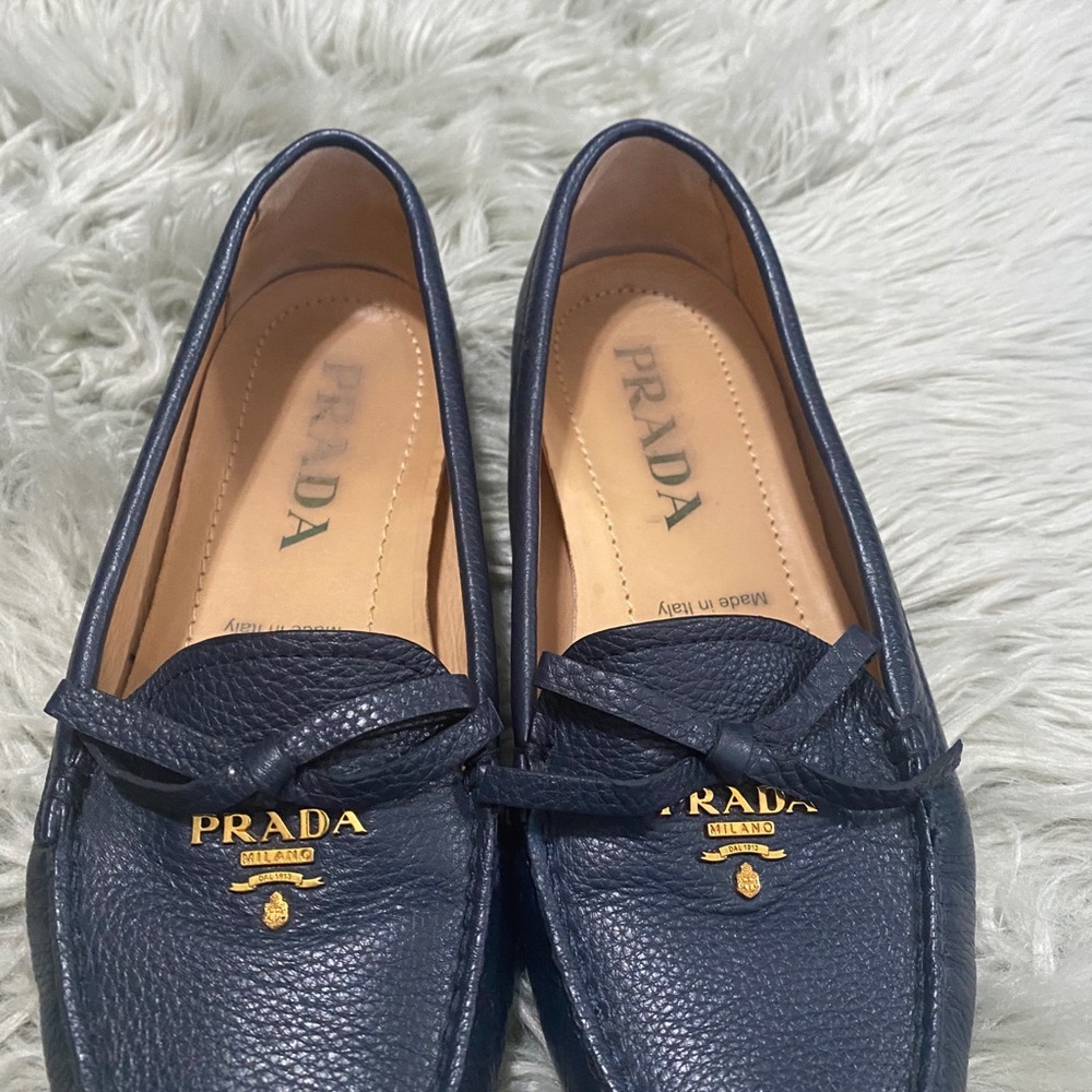 Prada leather moccasin